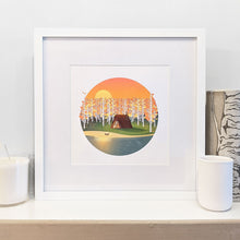 Cabin in Fall Art Print — 8 × 10 in