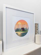 Cabin in Fall Art Print — 8 × 10 in