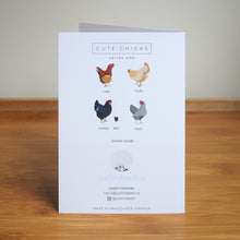 “Here Comes Trouble” Chicken Greeting Card — Audrey