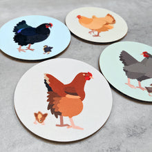 Chicken Coaster Set — 4 Coasters