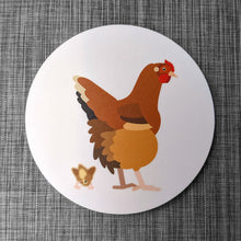 Chicken Coaster Set — 4 Coasters