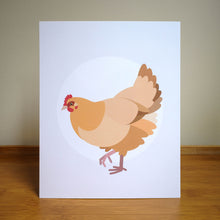 Art Print - Chickens - "Buffy"
