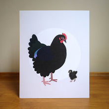 Art Print - Chickens - "Audrey & Bee"