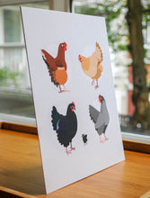 Art Print - Chickens - The Ladies