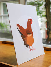 Rose the Rhode Island Red Art Print — 8 × 10 in