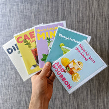 Cocktail Humour Greeting Card Set — 5 Cards with Recipes