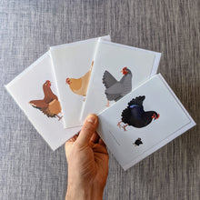 Card Set - 4 Chicken Greeting Cards (blank inside)
