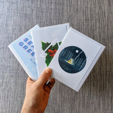 Card Set - 3 Holiday Greeting Cards (blank inside)