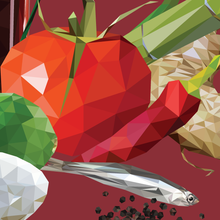 Caesar - polygonal cocktail art detail view 1