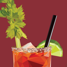 Caesar - polygonal cocktail art detail view 2