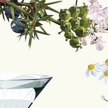 Gin Martini - polygonal cocktail art detail view 1