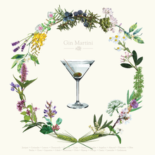 Gin Martini - polygonal cocktail art full image