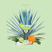 Margarita - polygonal cocktail art full image